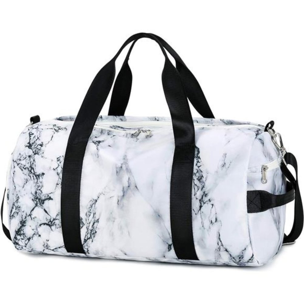 Sport Gym Duffle Travel Bag for MenWomen Duffel with Shoe Compartment,Wet Pocket